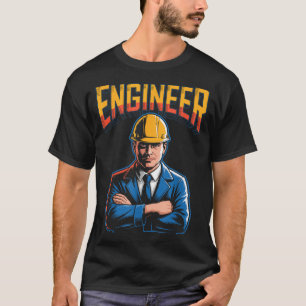 Ingenieur in griechischen Buchstaben Stem Nerd Hum T-Shirt