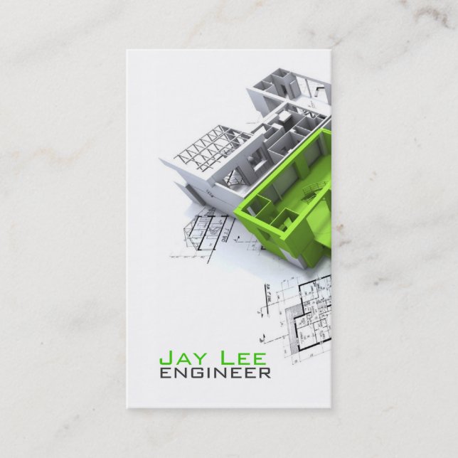 Ingenieur, Ingenieurskarte Visitenkarte (Vorderseite)