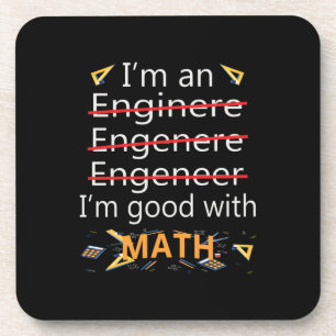 Ingenieur ist gut mit Mathematik Getränkeuntersetzer