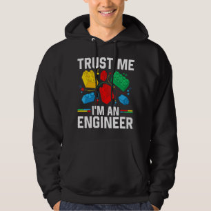 Ingenieur Kinder Spielzeug Big Gebäude Blocks Bri Hoodie
