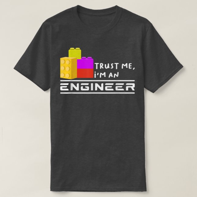 Ingenieur Kinder Spielzeug Big Gebäude Blocks Bui T-Shirt (Design vorne)