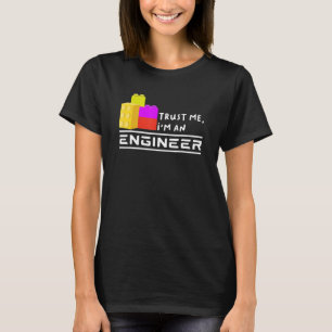 Ingenieur Kinder Spielzeug Big Gebäude Blocks Bui T-Shirt
