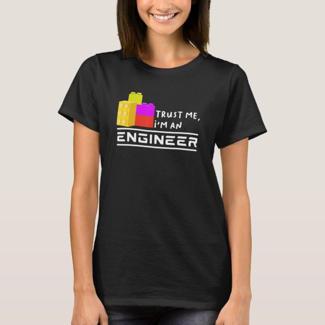 Ingenieur Kinder Spielzeug Big Gebäude Blocks Bui T-Shirt (Vorderseite)