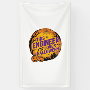 Ingenieur liebt Halloween Vintage-Kürbis-Design_1 Banner