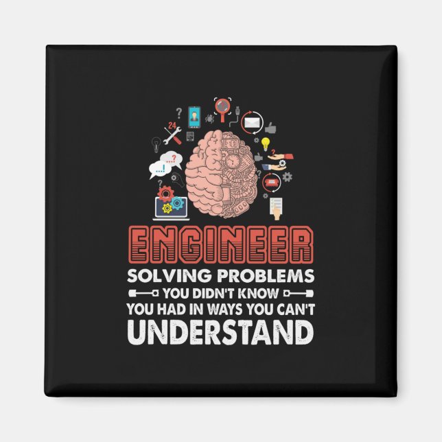 Ingenieur löst Probleme Magnet (Vorne)