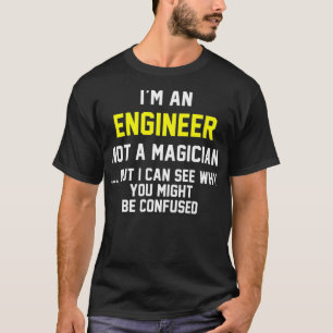 Ingenieur Lustiges Geschenk Kein Magier Premium _2 T-Shirt