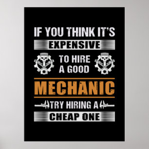 Ingenieur mietet einen guten Maschineningenieur Poster