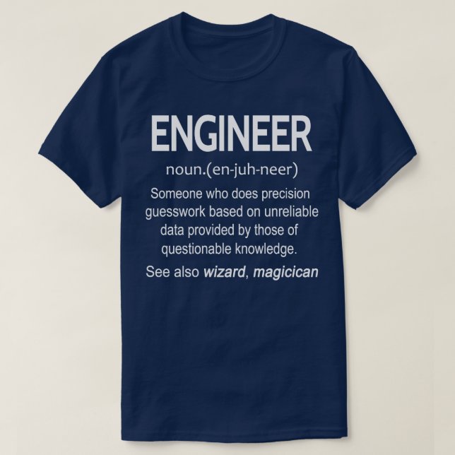 Ingenieur Noun T-Shirt (Design vorne)