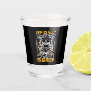 Ingenieur offiziell der Coolste Ingenieur der Welt Schnapsglas