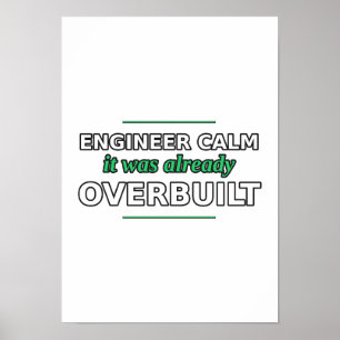 Ingenieur ruhig: Es war bereits überdimensioniert Poster