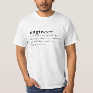 Ingenieur - Wörterbuchdefinition T-Shirt