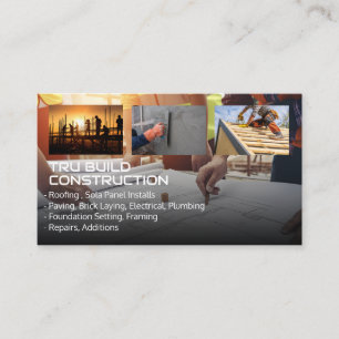 Ingenieure betrachten Blueprint   Blue Collar Visitenkarte