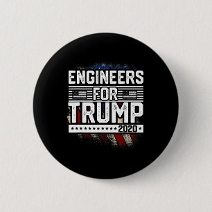 Ingenieure für Trump Trump wiederwählen Button