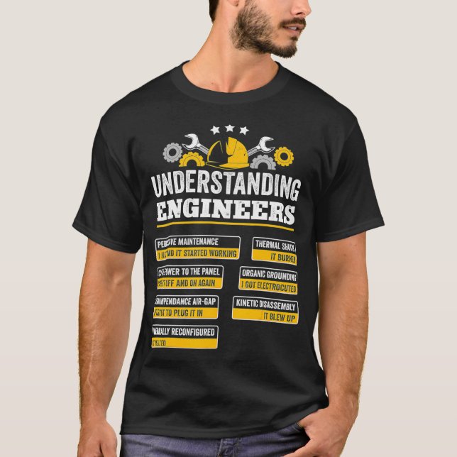 Ingenieure lernen, ein Geschenk für die Funny Engi T-Shirt (Vorderseite)
