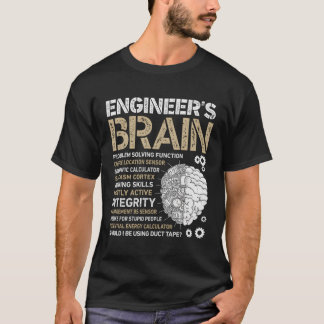 Ingenieur's Brain Funny Process Engineer Men Motor T-Shirt