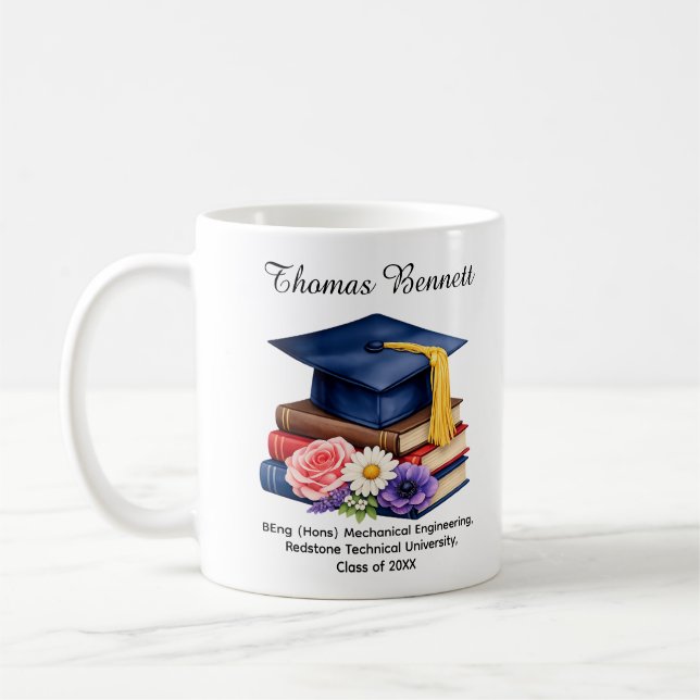 🎓Ingenieurs-Ehrenabzeichen Abschlussbecher Kaffeetasse (Links)