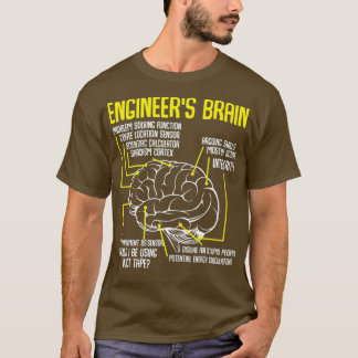 Ingenieurs Gehirn Lustige Ingenieurwesen Spiele Pr T-Shirt