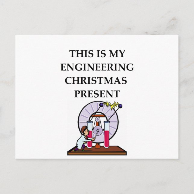 Ingenieurwesen Postkarte (Vorderseite)