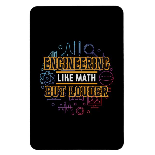 Ingenieurwesen wie Mathematik Magnet (Vertikal)