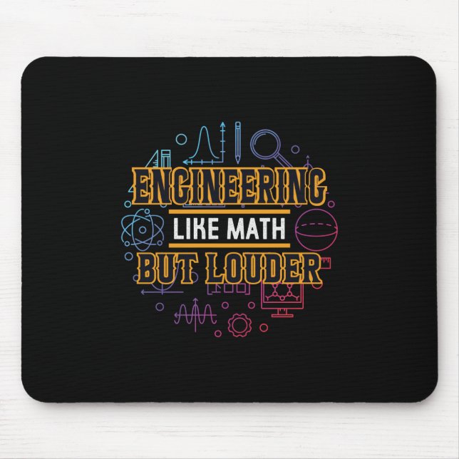 Ingenieurwesen wie Mathematik Mousepad (Vorne)