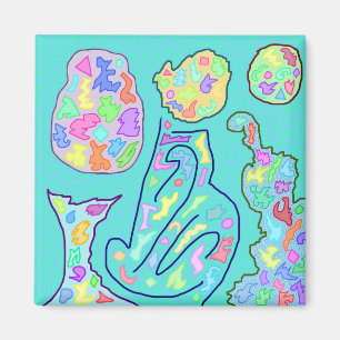 Ingewachsene Candy Art Magnet