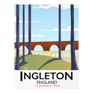 Ingleton England Zug Reise Poser Fotodruck