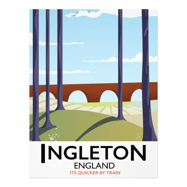 Ingleton England - Zugschiff Fotodruck (Vorne)