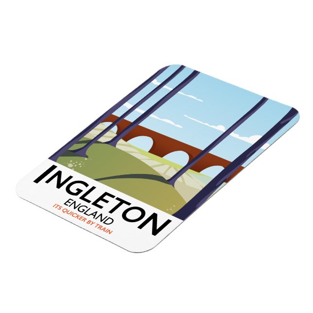 Ingleton England - Zugschiff Magnet (Linke Seite)