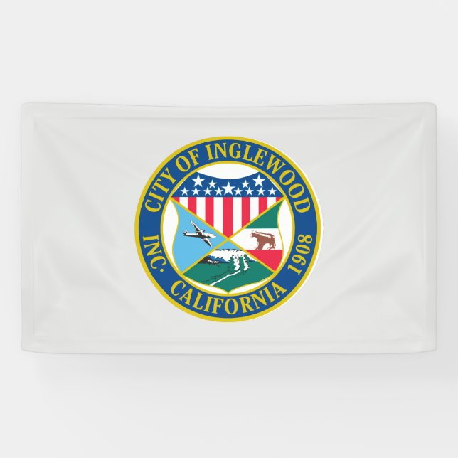 Inglewood California City Siegel Banner (Horizontal)