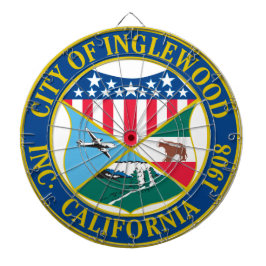 Inglewood California City Siegel Dartscheibe