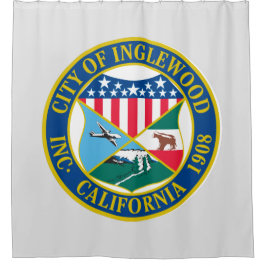 Inglewood California City Siegel Duschvorhang