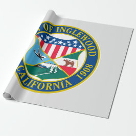 Inglewood California City Siegel Geschenkpapier