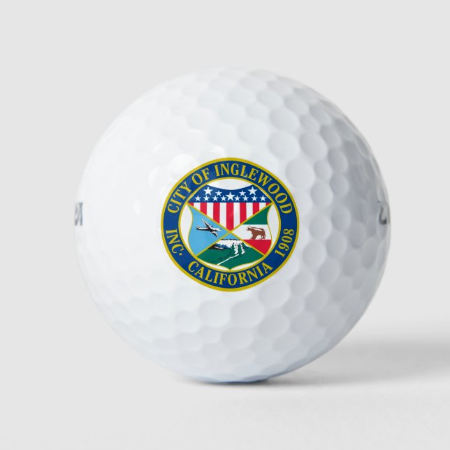Inglewood California City Siegel Golfball (Vorderseite)