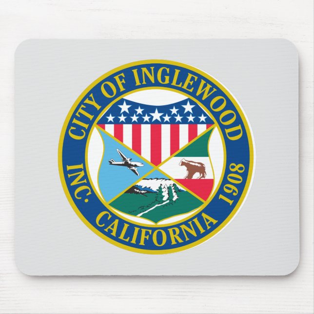 Inglewood California City Siegel Mousepad (Vorne)
