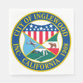 Inglewood California City Siegel Serviette