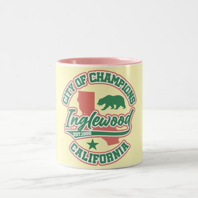Inglewood, Kalifornien Zweifarbige Tasse (Mittel)