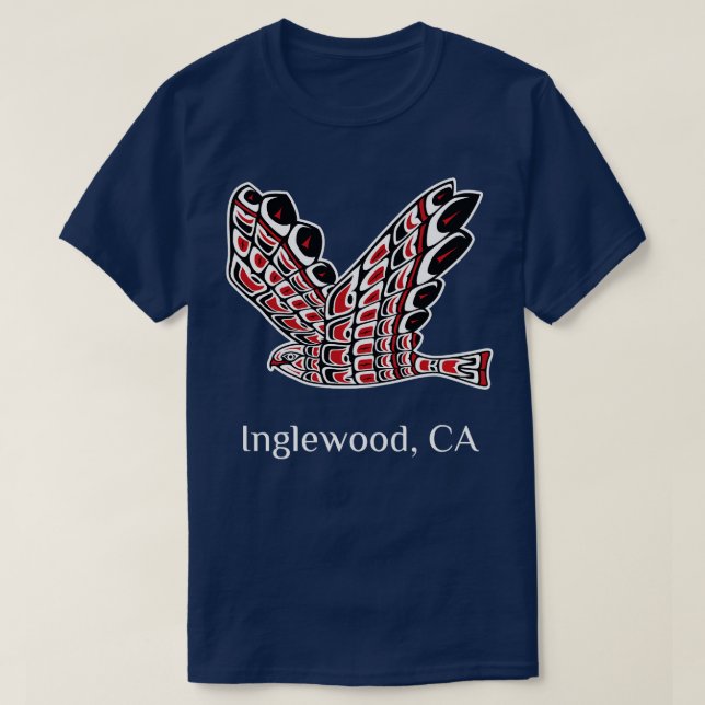 Inglewood Redail Hawk Native American Bird of Pr T-Shirt (Design vorne)
