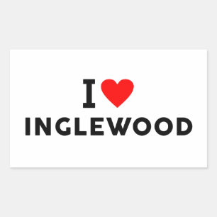 Inglewood Vereinigte Staaten von Amerika USA Liebe Rechteckiger Aufkleber