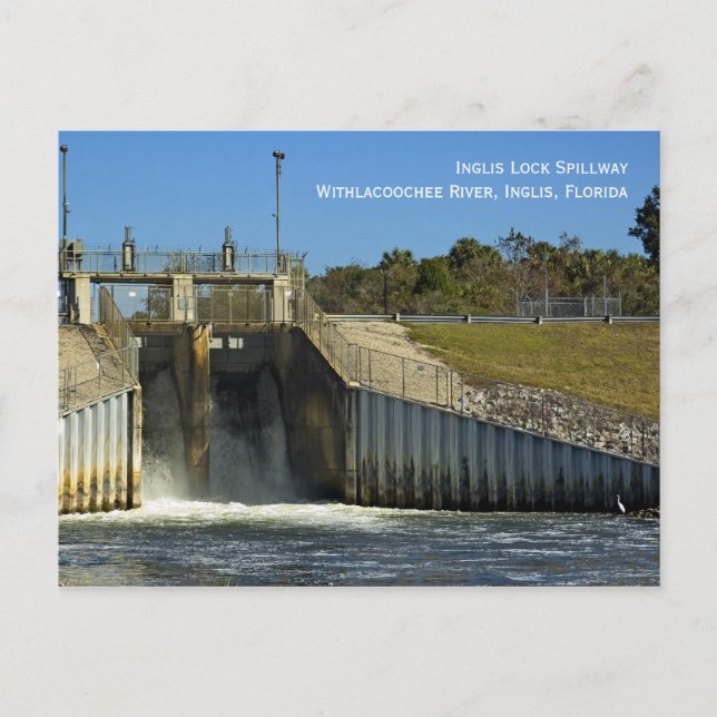 Inglis Lock Spillway Postcard Postkarte (Vorderseite)