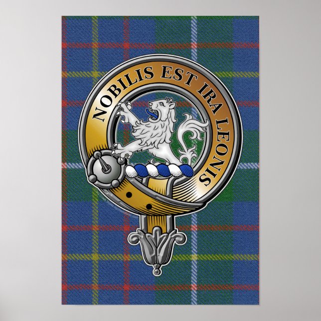 Inglis Tartan & Abzeichen Poster (Vorne)