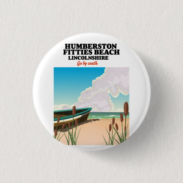 Ingoldmells South Beach lincolnshire Square Sticke Button (Vorderseite)
