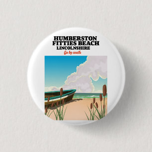 Ingoldmells South Beach lincolnshire Square Sticke Button