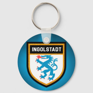 Ingolstadt-Flagge Schlüsselanhänger