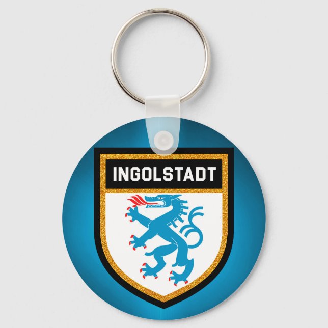 Ingolstadt-Flagge Schlüsselanhänger (Vorderseite)
