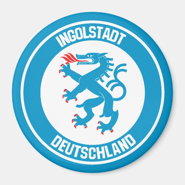 Ingolstadt Round Emblem Magnet (Vorne)