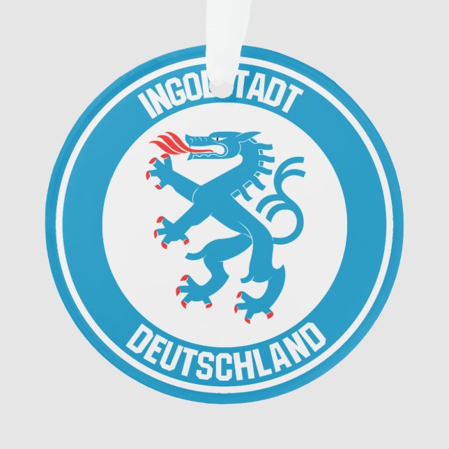 Ingolstadt Round Emblem Ornament (Vorderseite)