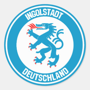 Ingolstadt Round Emblem Runder Aufkleber