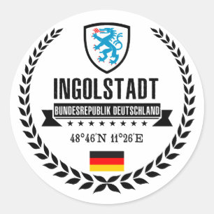 Ingolstadt Runder Aufkleber
