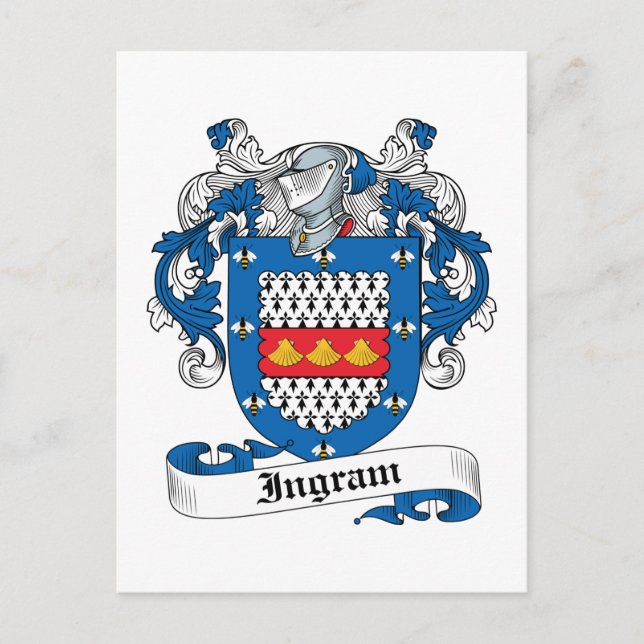 Ingram-Familienwappen Postkarte (Vorderseite)
