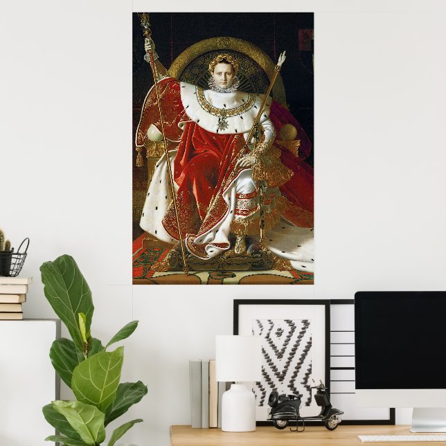 Ingres – Napoleon I on His Imperial Throne Poster (Heimbüro)
